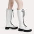 KNÖCHELHOHE STIEFEL FÜR FRAUEN | MODE-KAMPFSTIEFEL